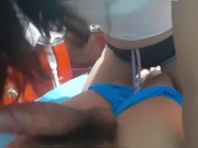 Mexicana puta se la chupa al novio de su hermana 7/16