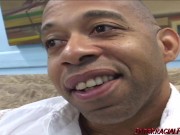 Redhead Ann has Double the Fun in her First Threesome Interracial 1/16