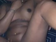 Deep stroking my stud neighbor while her girlfriend rides her face 9/16