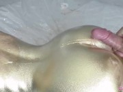 Paints Herself and Rides a Cock - Deepthroat and Doggystyle Fuck 14/16