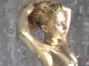 Paints Herself and Rides a Cock - Deepthroat and Doggystyle Fuck 5/16