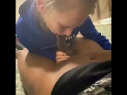 Hot blonde demands cream pie from BBC 7/16