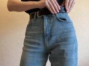 Hot ass was spanked with a belt 1/16