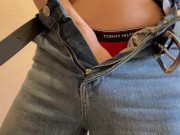 Hot ass was spanked with a belt 7/16