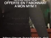 Angela Doll - defi risqué : me faire enculer par mon collegue de bureau dans les WC !!! 8/16