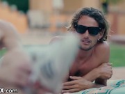 Hot Blonde Morgan Rain Loves Riding Thick Dick 4/16