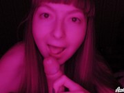 Girlfriend Sucks My Dick Closeup and Moans Hard Sex 1/16