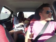 SQUIRTING AND SUCKING ON AN UBER! FACIAL AND SWALLOW INCLUDED! WHATCH THE FIRST PART AS WELL! 1/16