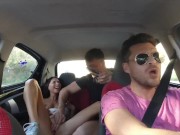 SQUIRTING AND SUCKING ON AN UBER! FACIAL AND SWALLOW INCLUDED! WHATCH THE FIRST PART AS WELL! 15/16