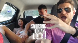SQUIRTING AND SUCKING ON AN UBER! FACIAL AND SWALLOW INCLUDED ...