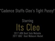 Soaking Wet Blonde Cadence Luxxx Stuffs Her Strapon Into Camgirl Its Cleo! 1/16