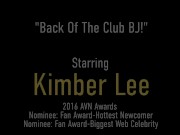 Kute Klubbing Shameless Blonde Kimber Lee Blows Dick In Back Of Nightclub! 1/16