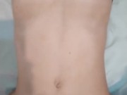 My first homemade porn video - fucked my tight pussy and cumming a lot on my skinny body 11/16