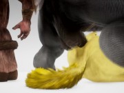 Furry Anal Slut x Monster Cock 3D 6/16