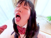 I sucked my fuck buddy's dick while I masturbated and He ejaculated a lot in my mouth 15/16