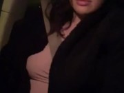 Smoking, teasing my nipples, and masturbating in the car (public) 16/16