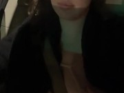 Smoking, teasing my nipples, and masturbating in the car (public) 2/16