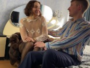 Sexy teacher not only teaches well, but also makes the best blowjob 3/16