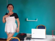 Secretary shows pussy The boss shoots a naked secretary on video 4/16