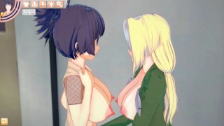 Hentai hra na anime porno Naruto | Lesbians Anko and Tsunade ...