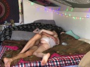 Quickie Gets Her Pussy Filled!! Amateur Creampie 10/16