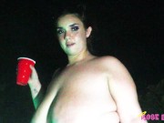 BBW Rose D Kush Plays With Pussy In Hot Tub 7/16