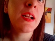 I chew you completely like a little insect I crush your bones like this sweet! 16/16