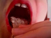 I chew you completely like a little insect I crush your bones like this sweet! 8/16