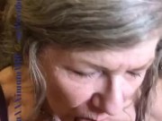 Oral Creampie Mature Sexy Cougar On Her Knees POV Sensual BJ Deepthroat CIM 3/16