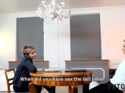 TUTOR4K Literature tutor gladly shares sex experience with new student 3/16