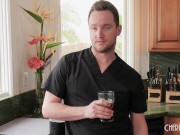 Busty Blonde Milf Wants A Wild Hardcore Erotic Massage From Her Stepson And Sucks His Big Cock In Thanks For The Fucking 1/16