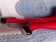 Laura on Heels amateur 2021 my 40 minutes compilation of high heels and pantyhose 5/16