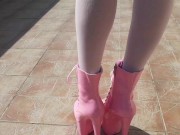 Laura on Heels amateur 2021 my 40 minutes compilation of high heels and pantyhose 9/16