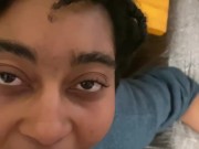 Valerie Little sucking big white cock