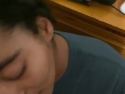 Valerie Little sucking big white cock 7/16