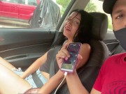 MI CHOFER SE EMOCIONA AL VERME CON MI VIBRADOR ADENTRO 16/16