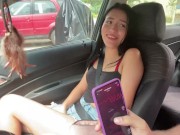 MI CHOFER SE EMOCIONA AL VERME CON MI VIBRADOR ADENTRO 8/16