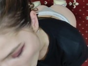 Красотка страстно отсосала в холле отеля,а потом отдалась по собачьи 5/16