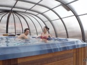 OLD4K Old guy tenderly fucks teen wife on the white sofa 1/16