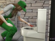 Plumber Charges Her Client's Work With Lesbian Sex - Sexual Hot Animations 2/16