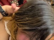 Dicksucker blowing slobbing and takes big load on face 2/16