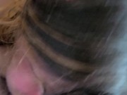 Dicksucker blowing slobbing and takes big load on face 5/16