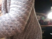 nippleringlover naked at home flashing pierced tits & pussy & sexy ass - stretched nipple piercings 2/16