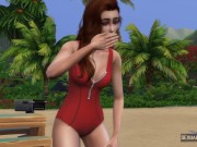 Lifeguard Has Lesbian Sex With Tourist Who Does Topless - Sexual Hot Animations 3/16