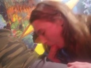 Petite Russian Teen gets so wet giving head  5/16