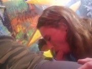 Petite Russian Teen gets so wet giving head  6/16