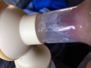 milf en lactation - pompage de ma douce poitrine 8/16