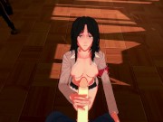 Pieck Finger gets a POV facial before getting fucked against a wall - AoT Hentai 1/16