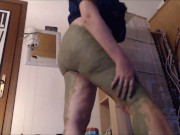Super fetish fart video with an ass covered in mud 15/16