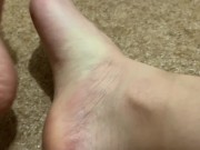 My dirty socks and feet after a long day 14/16
